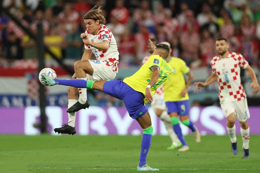 克罗地亚队在赛场上大放异彩
